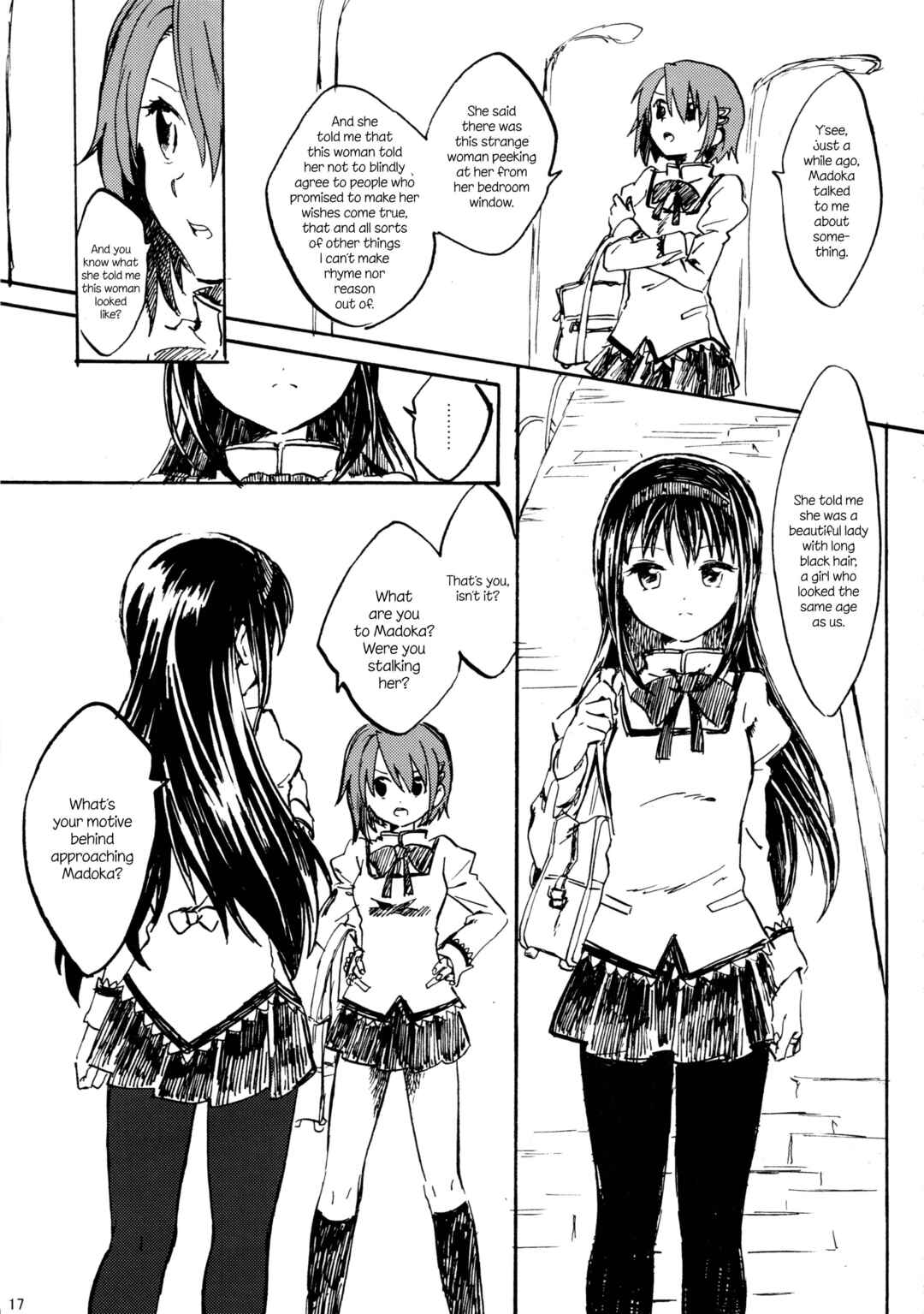 Page 17 Chapter Unknown_d383 Mahou Shoujo Madoka★Magica - Akemi Homura ga Tenkou Shitara Kaname Madoka ga Shindeita Hanashi (Doujinshi)