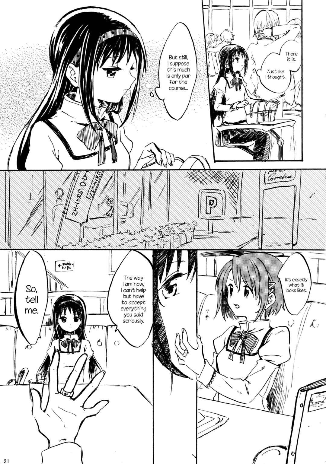 Page 21 Chapter Unknown_d383 Mahou Shoujo Madoka★Magica - Akemi Homura ga Tenkou Shitara Kaname Madoka ga Shindeita Hanashi (Doujinshi)
