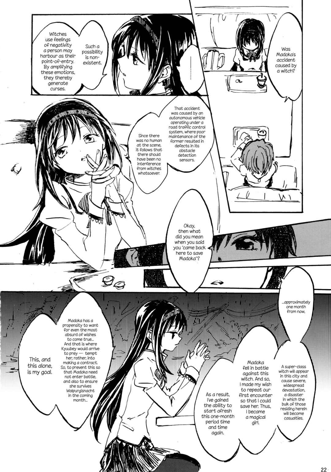 Page 22 Chapter Unknown_d383 Mahou Shoujo Madoka★Magica - Akemi Homura ga Tenkou Shitara Kaname Madoka ga Shindeita Hanashi (Doujinshi)