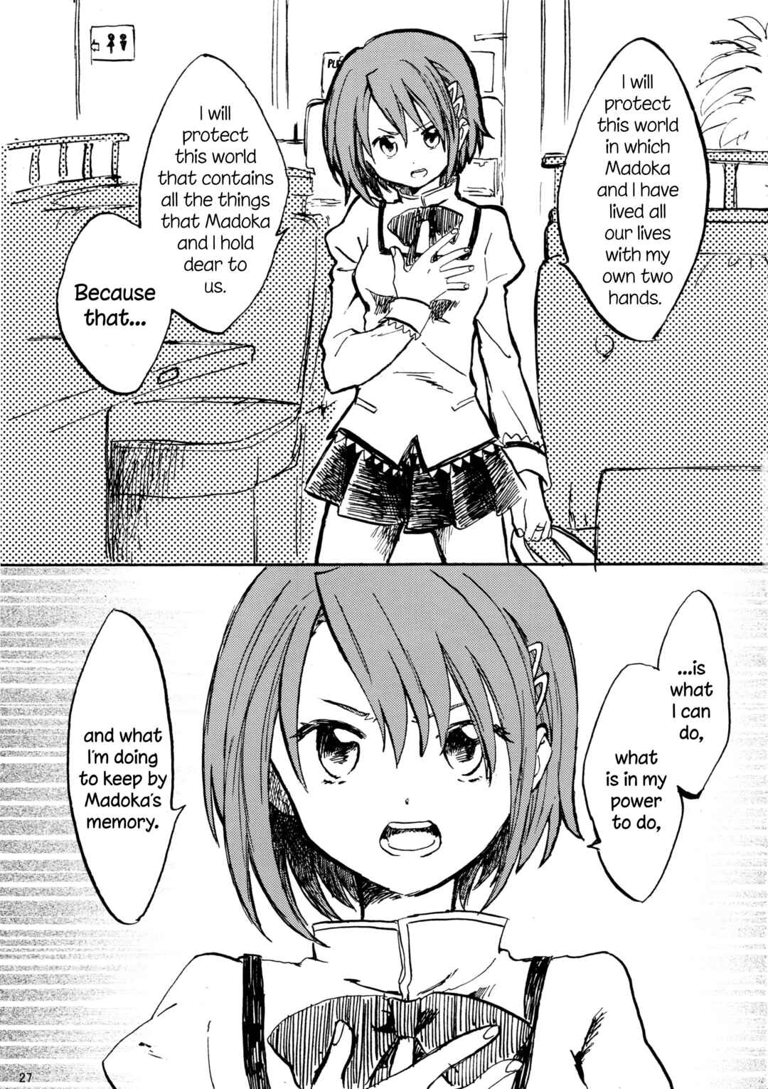 Page 27 Chapter Unknown_d383 Mahou Shoujo Madoka★Magica - Akemi Homura ga Tenkou Shitara Kaname Madoka ga Shindeita Hanashi (Doujinshi)