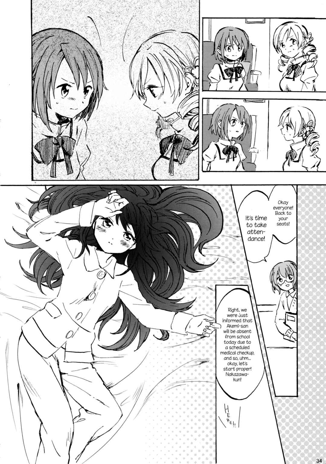 Page 34 Chapter Unknown_d383 Mahou Shoujo Madoka★Magica - Akemi Homura ga Tenkou Shitara Kaname Madoka ga Shindeita Hanashi (Doujinshi)