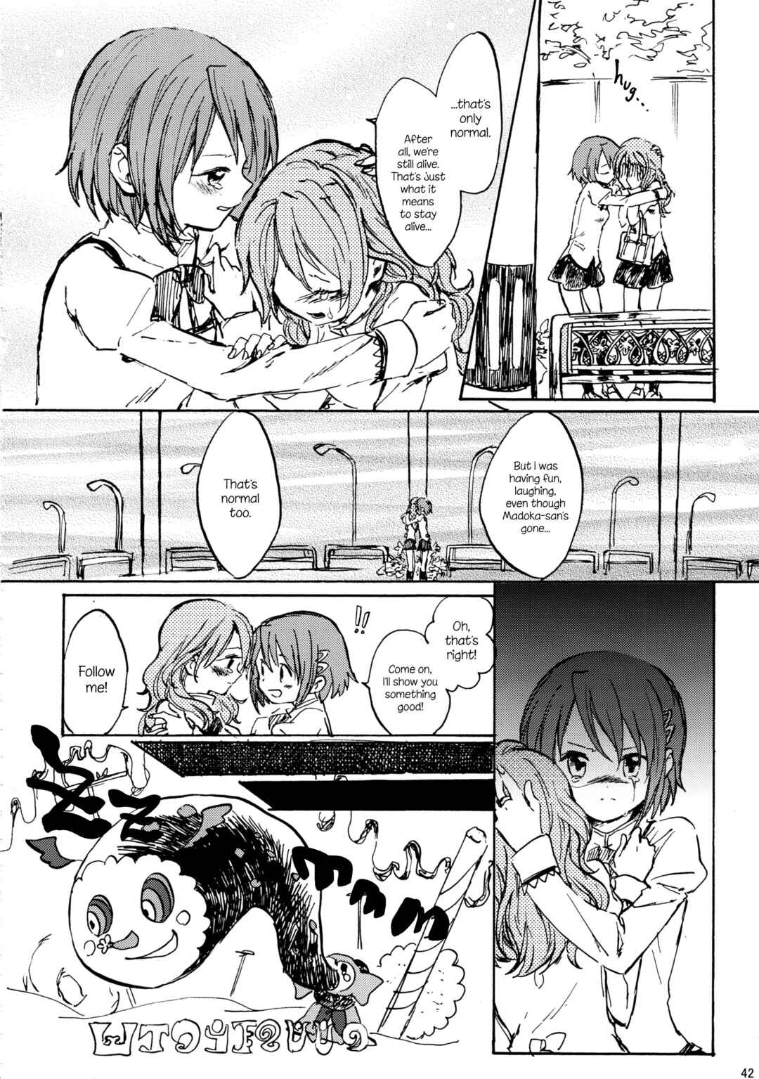 Page 42 Chapter Unknown_d383 Mahou Shoujo Madoka★Magica - Akemi Homura ga Tenkou Shitara Kaname Madoka ga Shindeita Hanashi (Doujinshi)