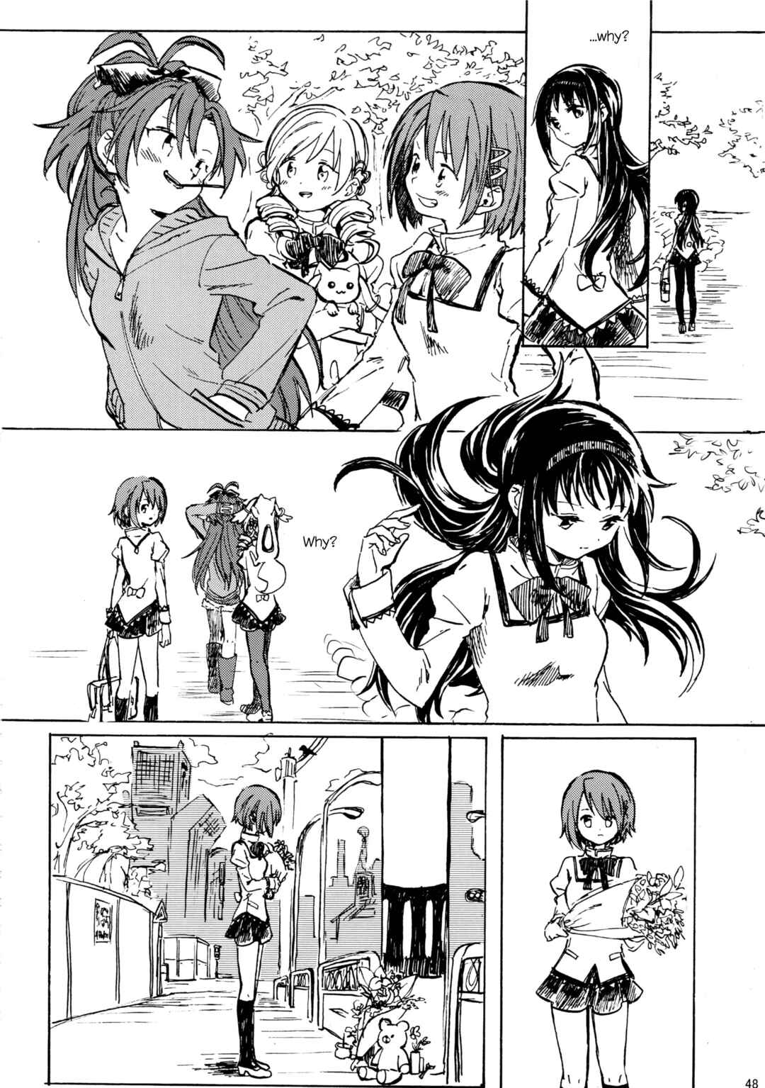 Page 48 Chapter Unknown_d383 Mahou Shoujo Madoka★Magica - Akemi Homura ga Tenkou Shitara Kaname Madoka ga Shindeita Hanashi (Doujinshi)