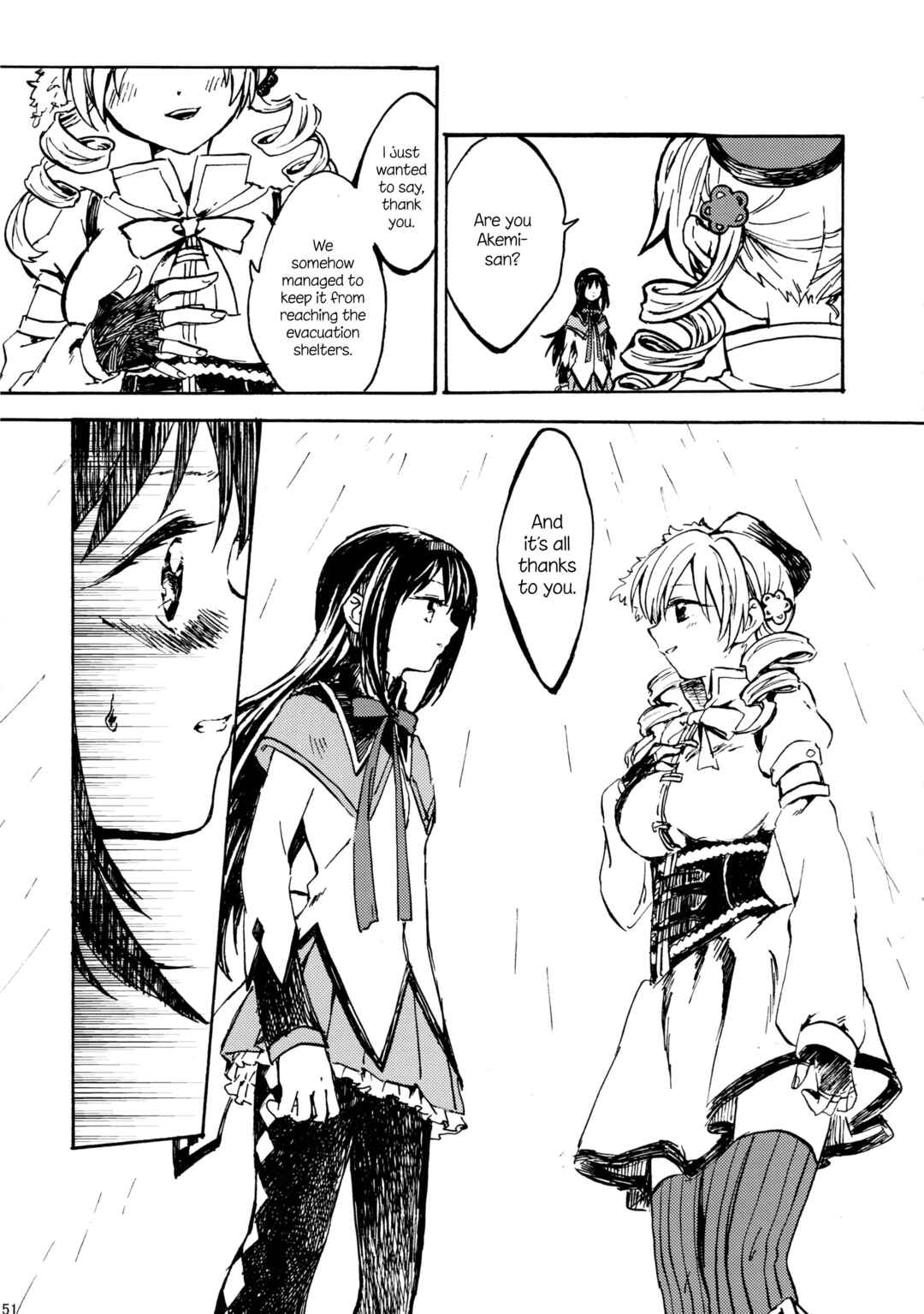 Page 51 Chapter Unknown_d383 Mahou Shoujo Madoka★Magica - Akemi Homura ga Tenkou Shitara Kaname Madoka ga Shindeita Hanashi (Doujinshi)