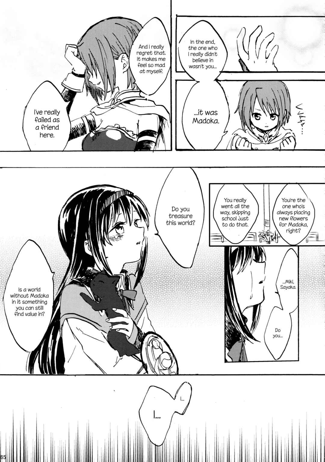 Page 65 Chapter Unknown_d383 Mahou Shoujo Madoka★Magica - Akemi Homura ga Tenkou Shitara Kaname Madoka ga Shindeita Hanashi (Doujinshi)