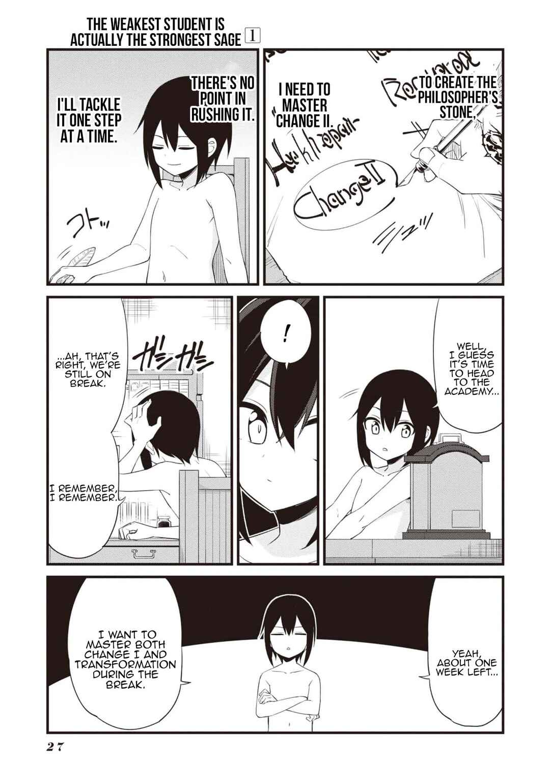 Page 2 Chapter 1.2 The Weakest Student is Actually the Strongest Sage