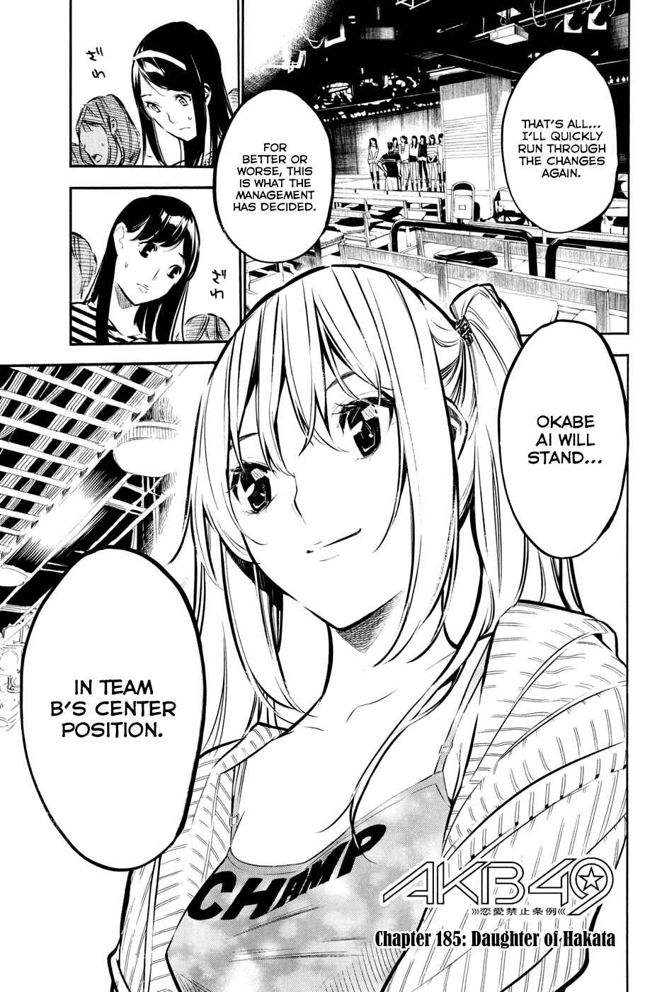 Page 3 Chapter 185 AKB49: Renai Kinshi Jourei