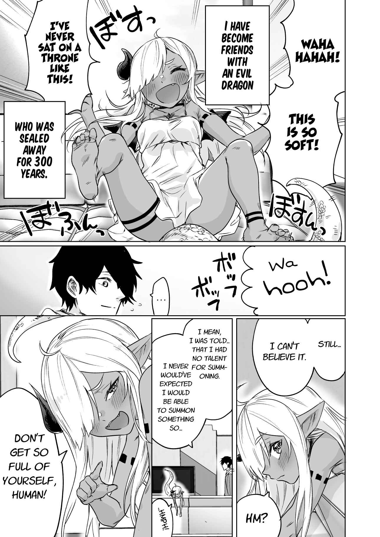 Page 1 Chapter 2 An Evil Dragon That Was Sealed Away for 300 Years Became My Friend (Pre-Serialization)