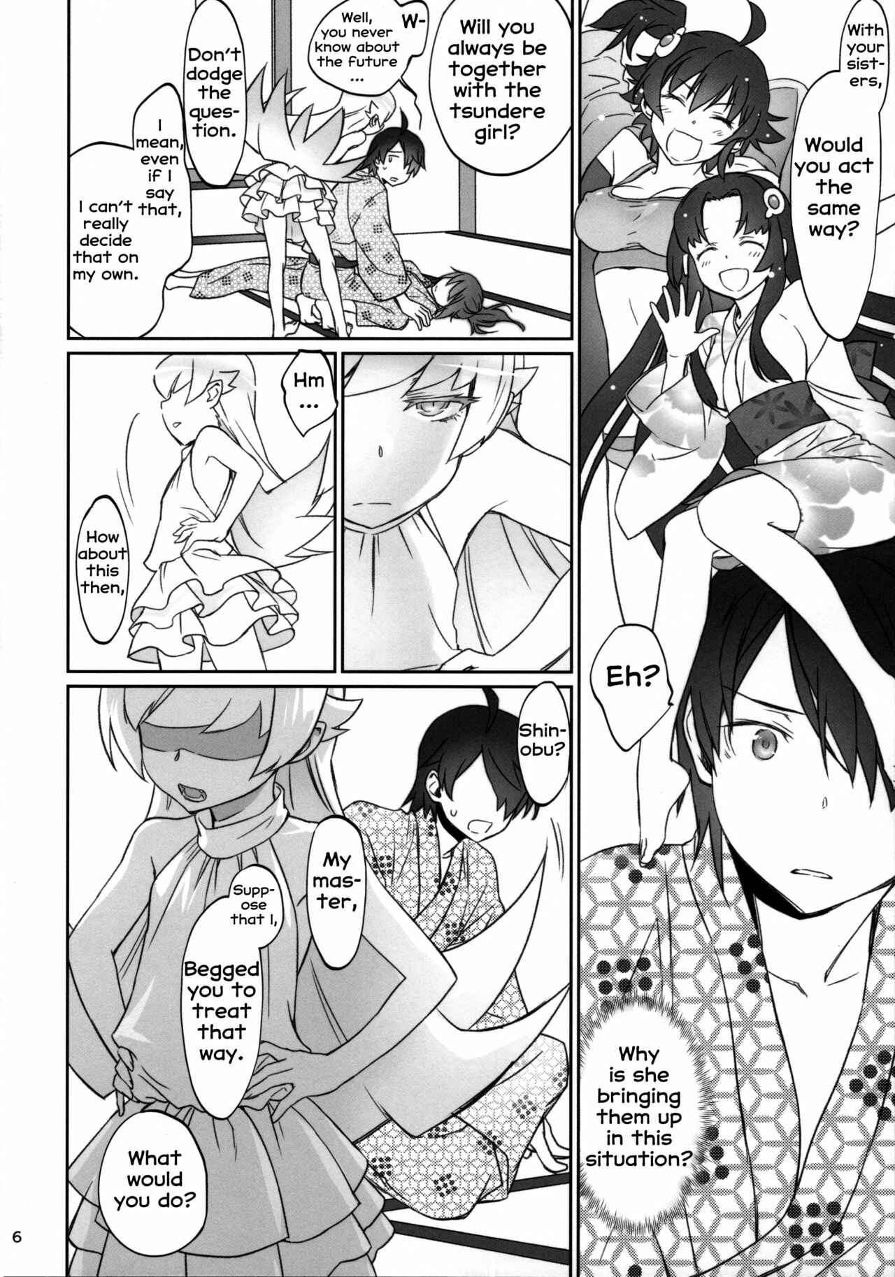 Page 5 Chapter 3 Bakemonogatari - Hitagi Family (Doujinshi)