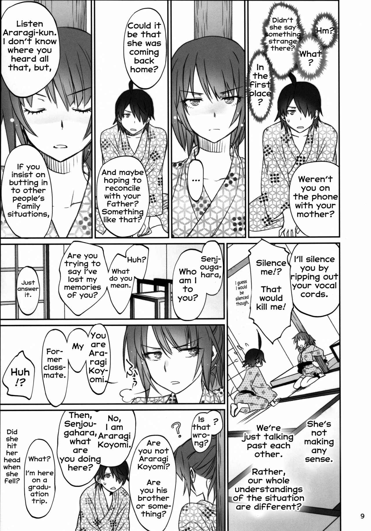 Page 8 Chapter 3 Bakemonogatari - Hitagi Family (Doujinshi)