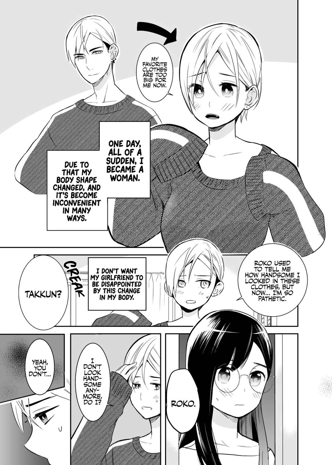 Page 1 Chapter 3 I Became a Girl, so I Had to Break up With My Girlfriend