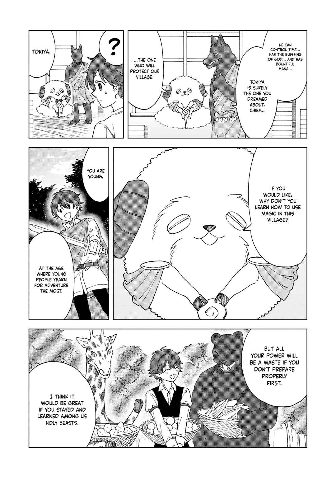 Page 15 Chapter 1.2 Seijuu ni Sodaterareta Shounen no Isekai Yururi Hourouki ~Kami-sama kara Moratta Cheat Mahou de, Nakama-tachi to Slow Life wo Mankitsu-chuu~