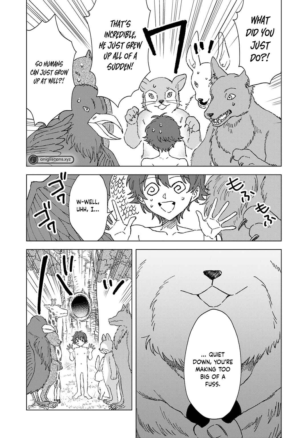 Page 4 Chapter 1.2 Seijuu ni Sodaterareta Shounen no Isekai Yururi Hourouki ~Kami-sama kara Moratta Cheat Mahou de, Nakama-tachi to Slow Life wo Mankitsu-chuu~