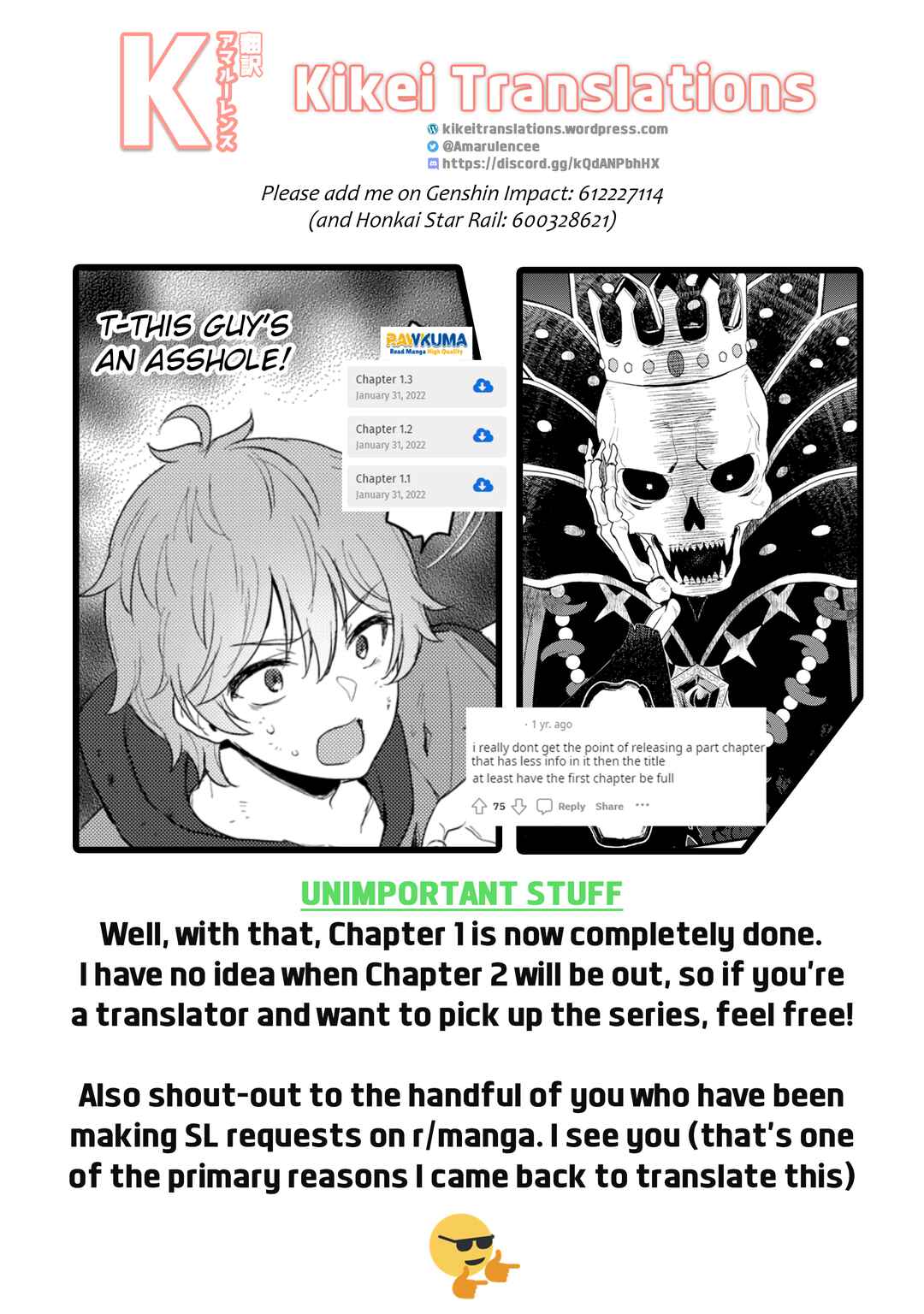 Page 18 Chapter 1.3 Ikenie ni Natta Ore ga Nazeka Jashin wo Horoboshite Shimatta Ken