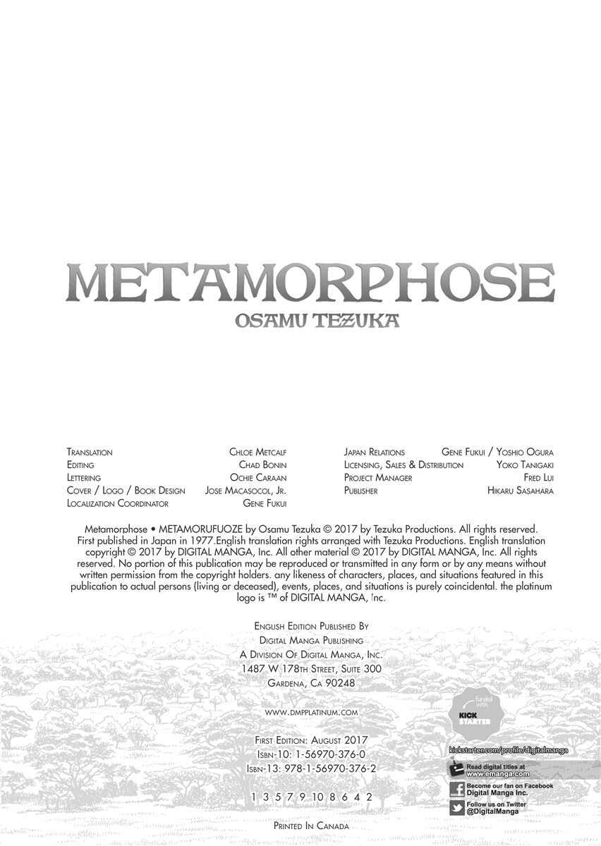 Page 3 Chapter 1 Metamorphose (TEZUKA Osamu)