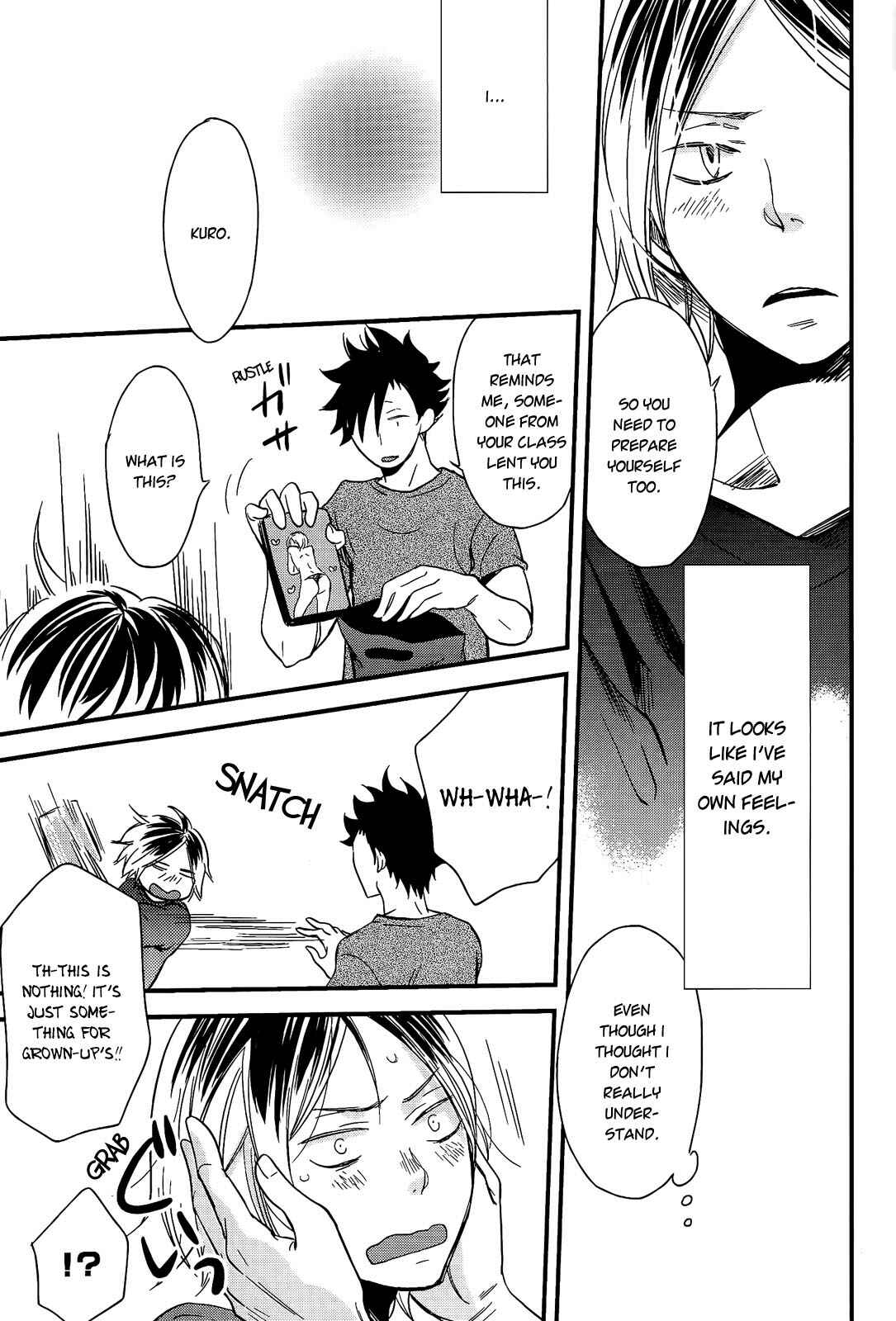 Page 12 Chapter 4.2 Haikyuu!! - Cat Out Of The Bag (Doujinshi)