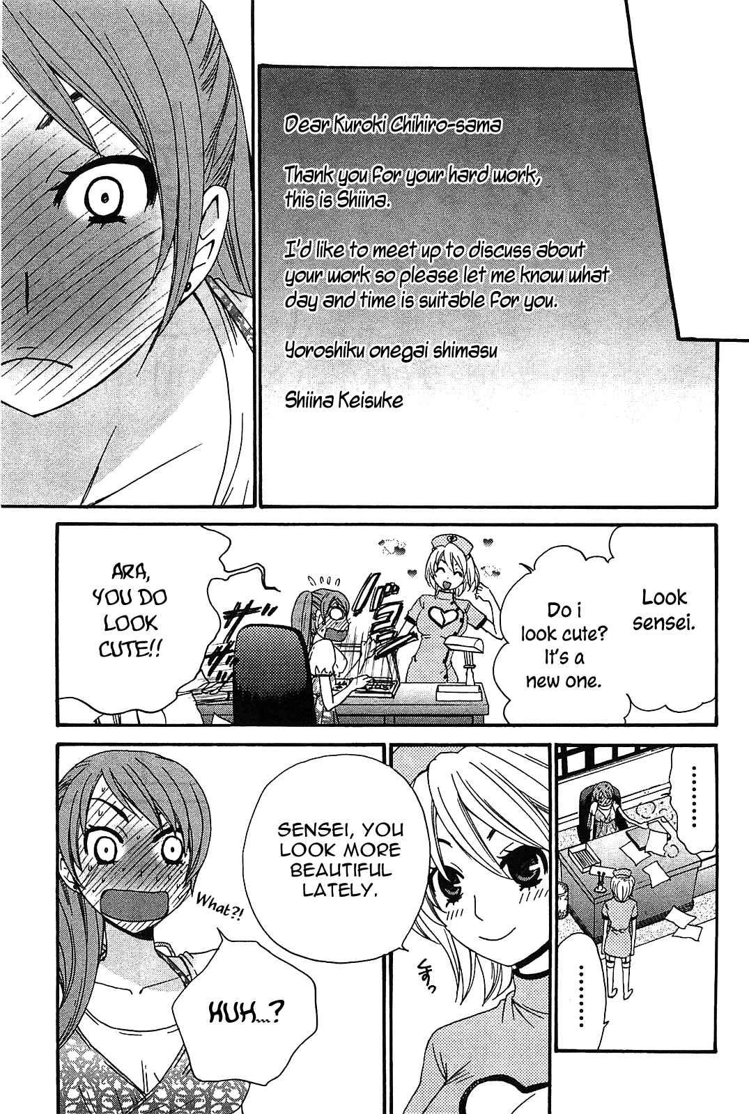 Page 8 Chapter 50 Kanojo wa Kannou Shousetsuka