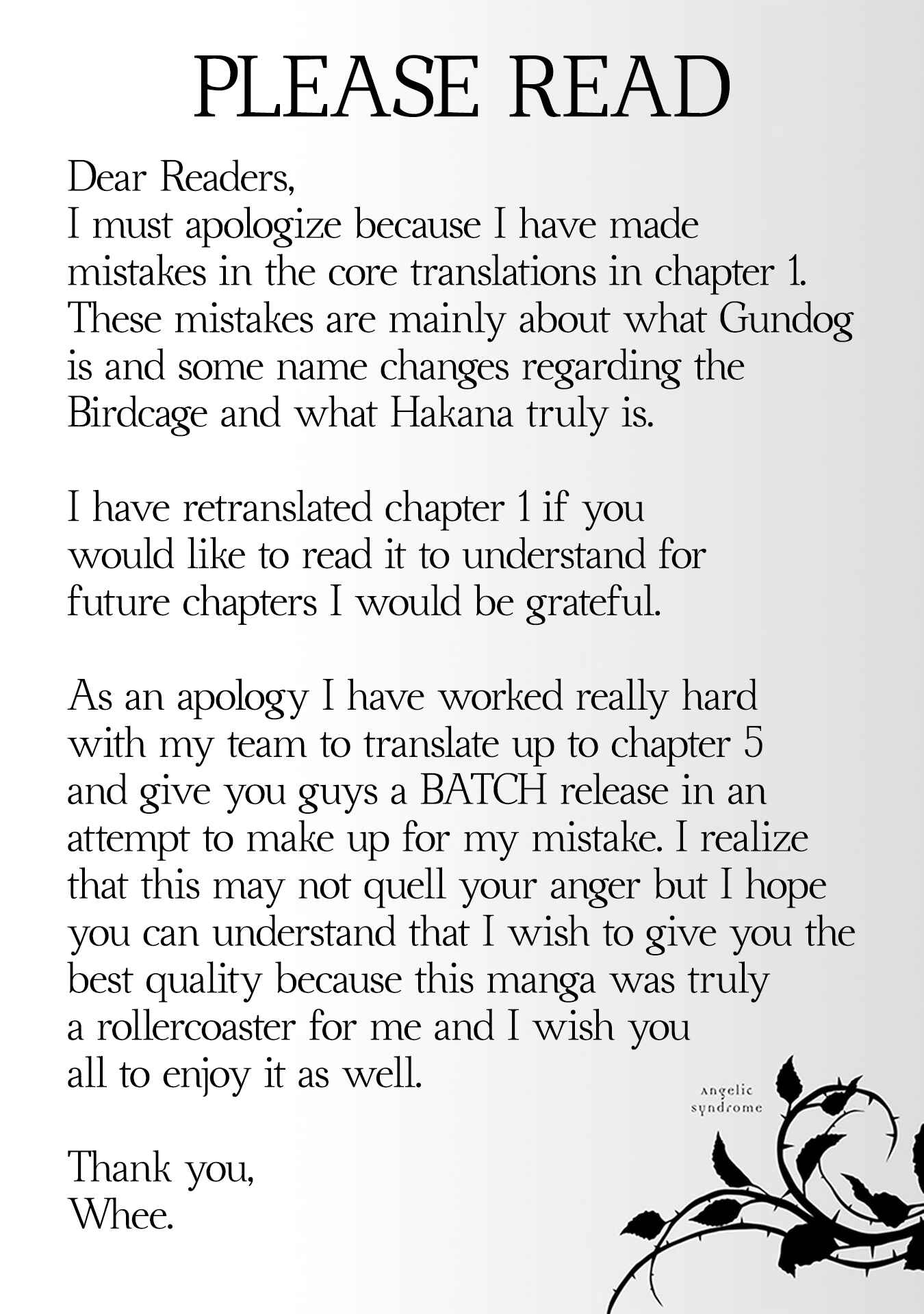 Page 2 Chapter 2 Angelic Syndrome