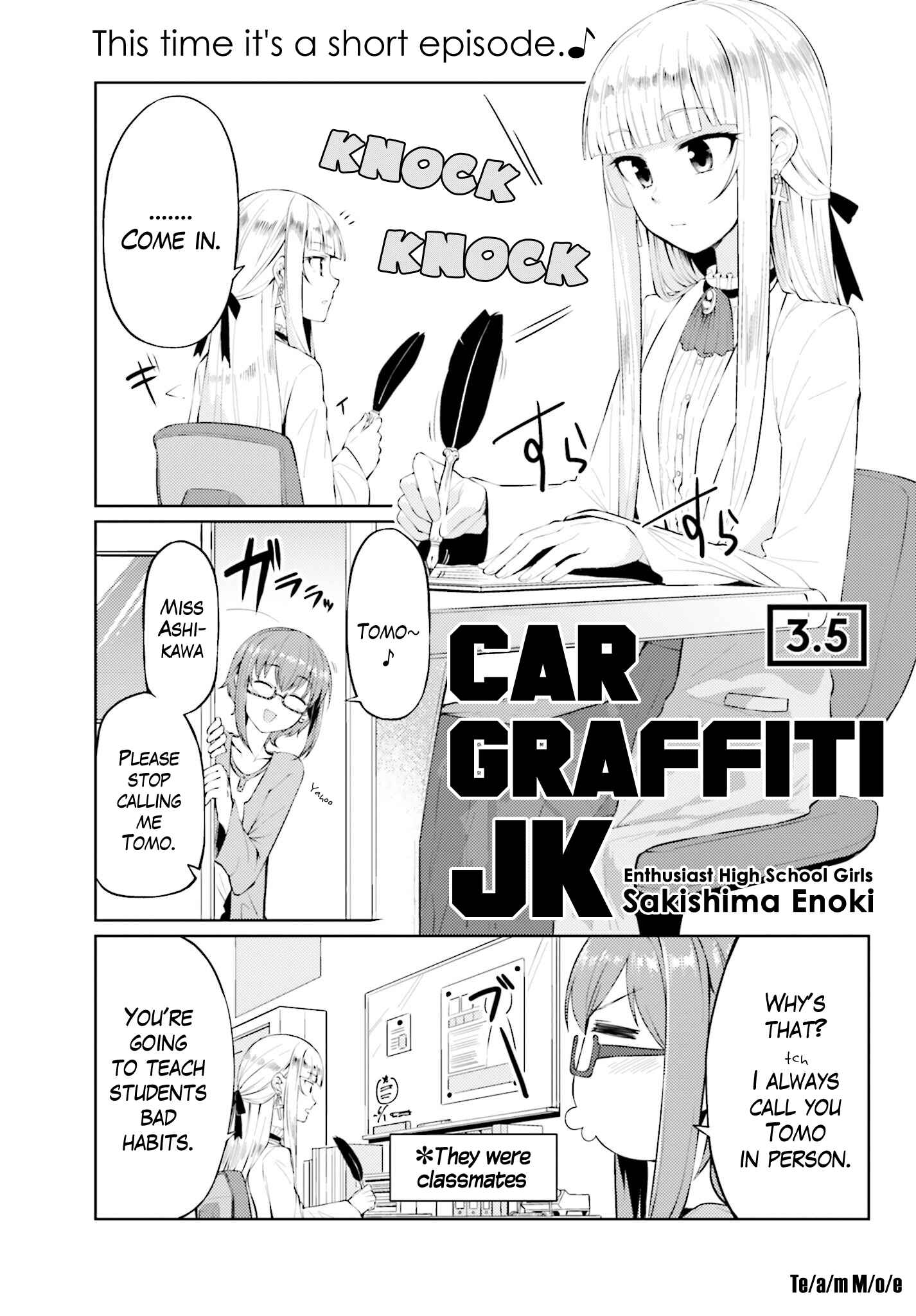 Page 1 Chapter 3.5 Car Graffiti JK