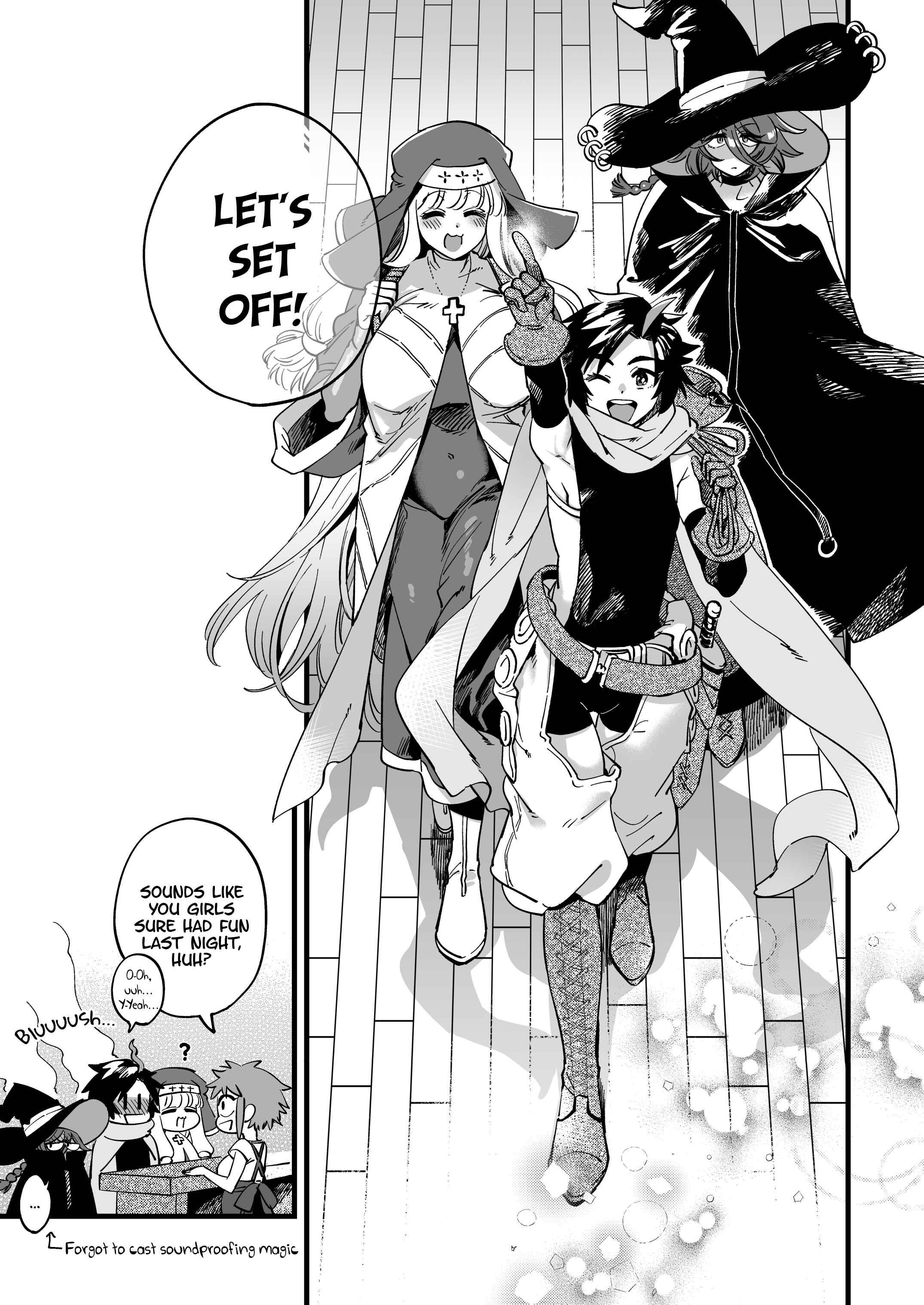 Page 59 Chapter Unknown_b129 Nakayoshi Onna Boukensha wa Yoru ni Naru to Yadoya de Mechakucha Ecchi Suru