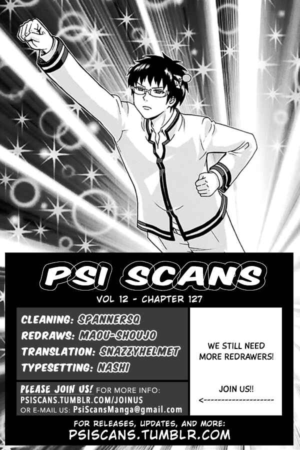 Page 1 Chapter 127 The Disastrous Life of Saiki K.