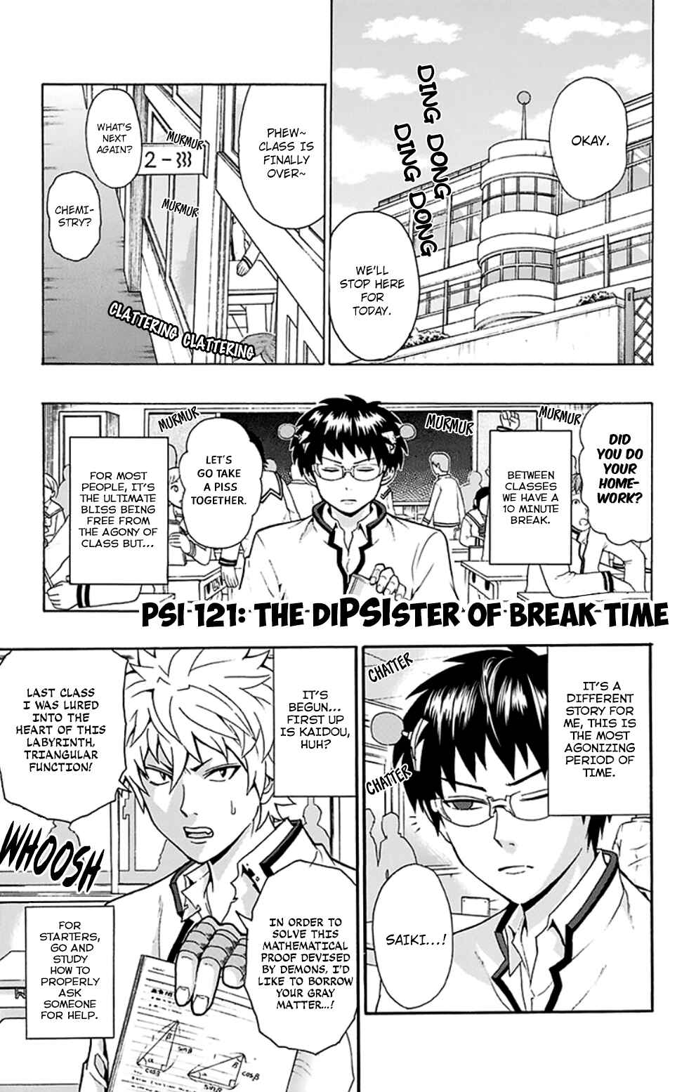 Page 2 Chapter 121 The Disastrous Life of Saiki K.