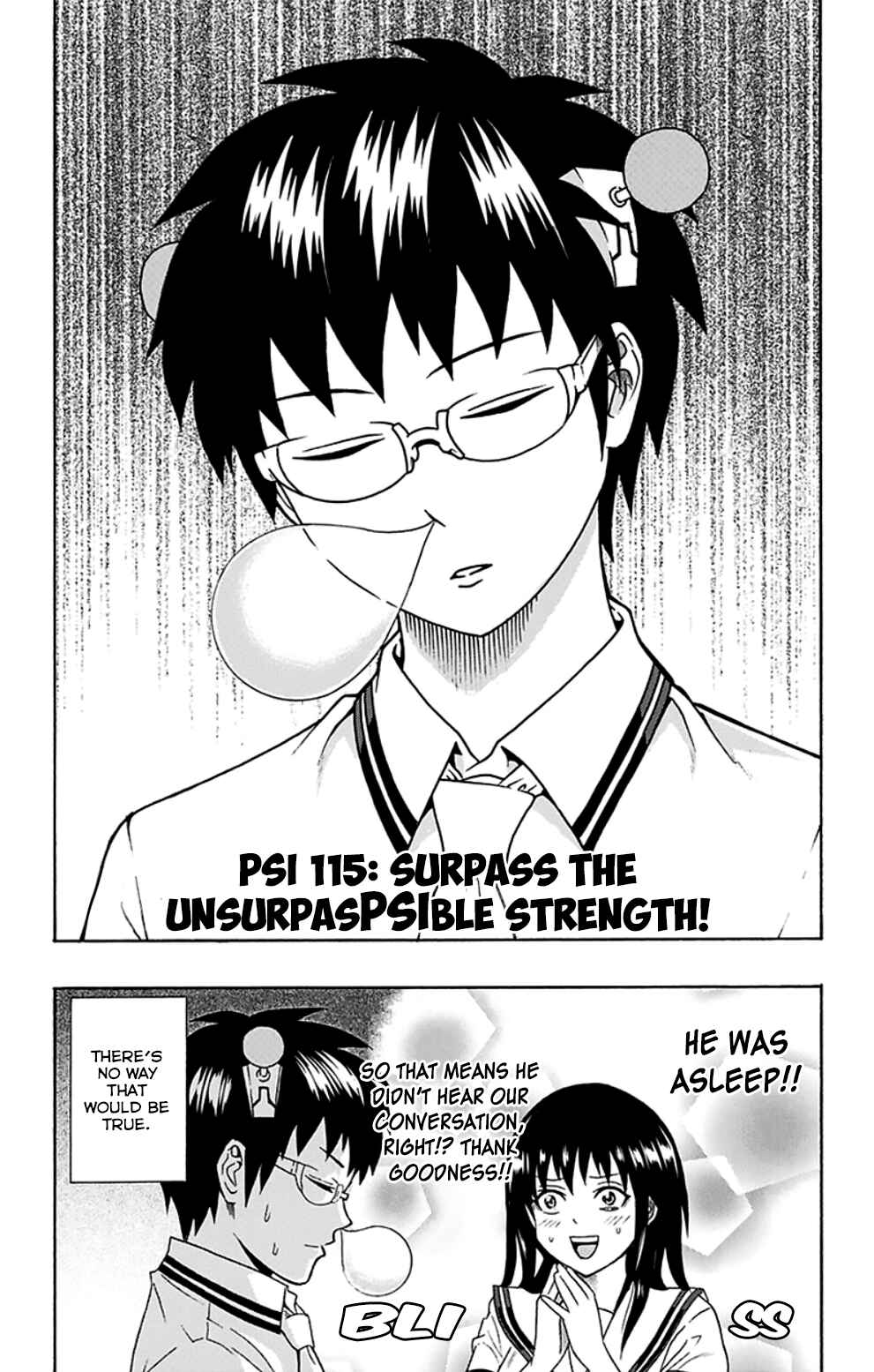 Page 4 Chapter 115 The Disastrous Life of Saiki K.