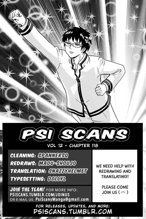 Page 3 Chapter 118 The Disastrous Life of Saiki K.