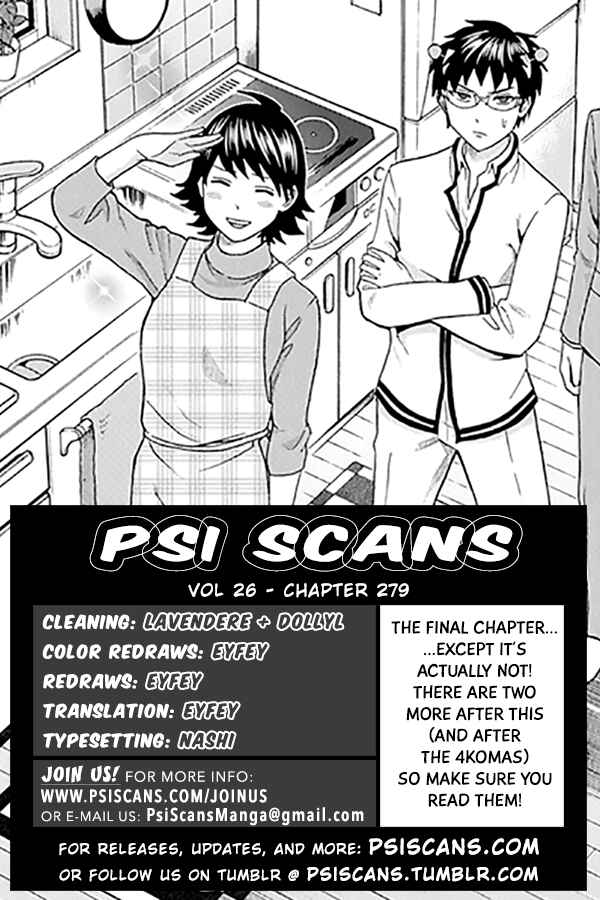 Page 1 Chapter 279 The Disastrous Life of Saiki K.