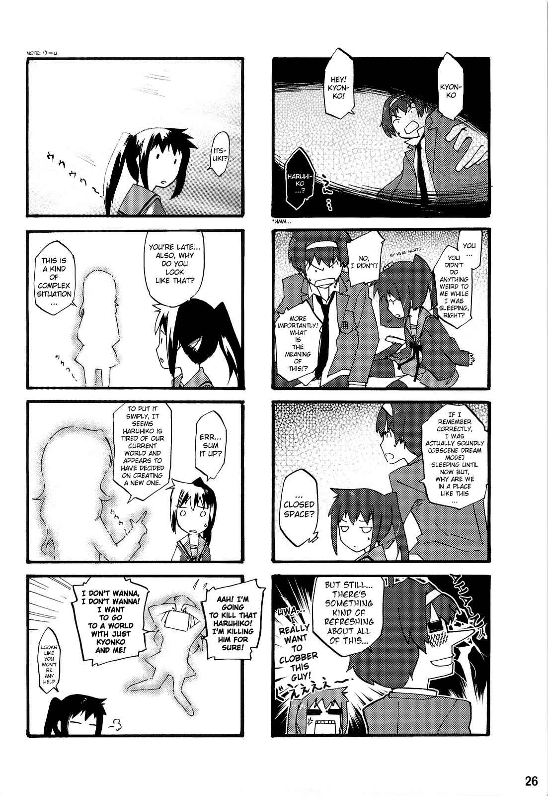 Page 29 Chapter Unknown_d680 The Melancholy of Haruhiko Suzumiya - The Advent of Haruhiko Suzumiya (Doujinshi)