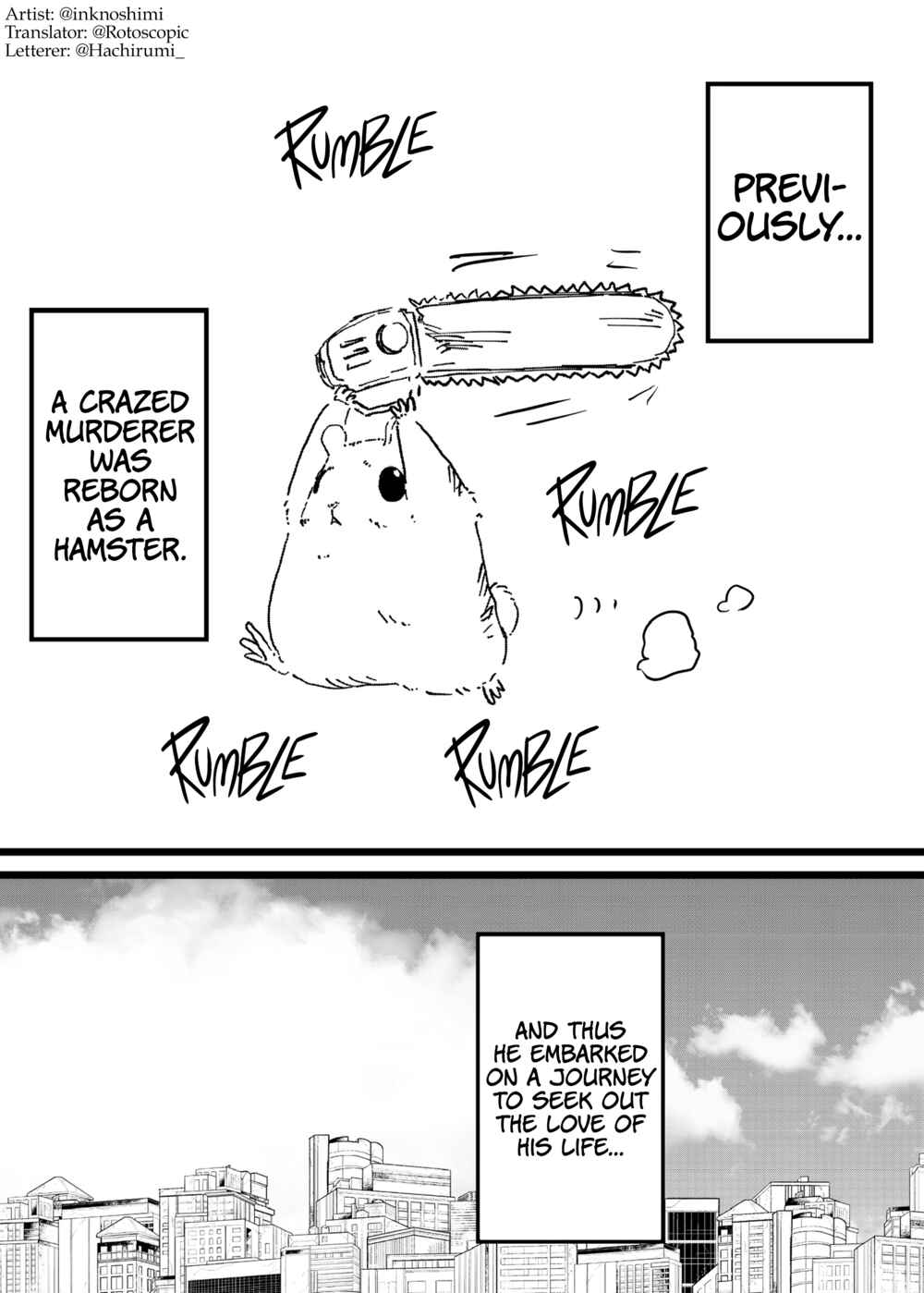 Page 1 Chapter 2 The Crazed Murderer Reincarnated as a Hamster