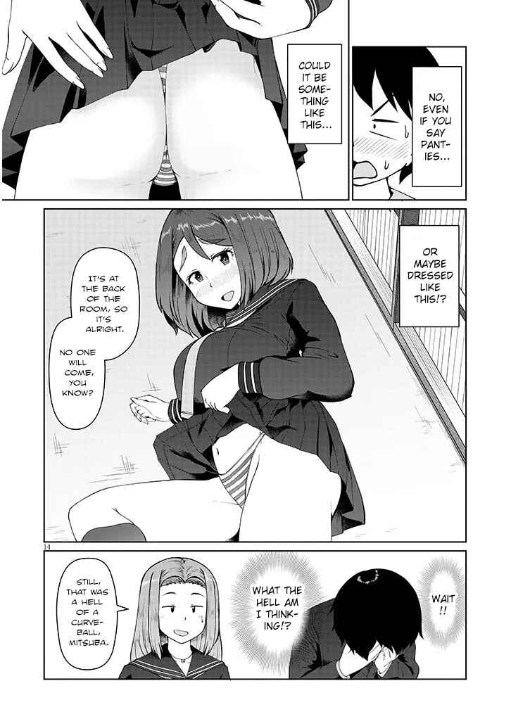 Page 14 Chapter 3 Jimiko na Mitsuba-san ga Boku wo Yuuwaku Suru