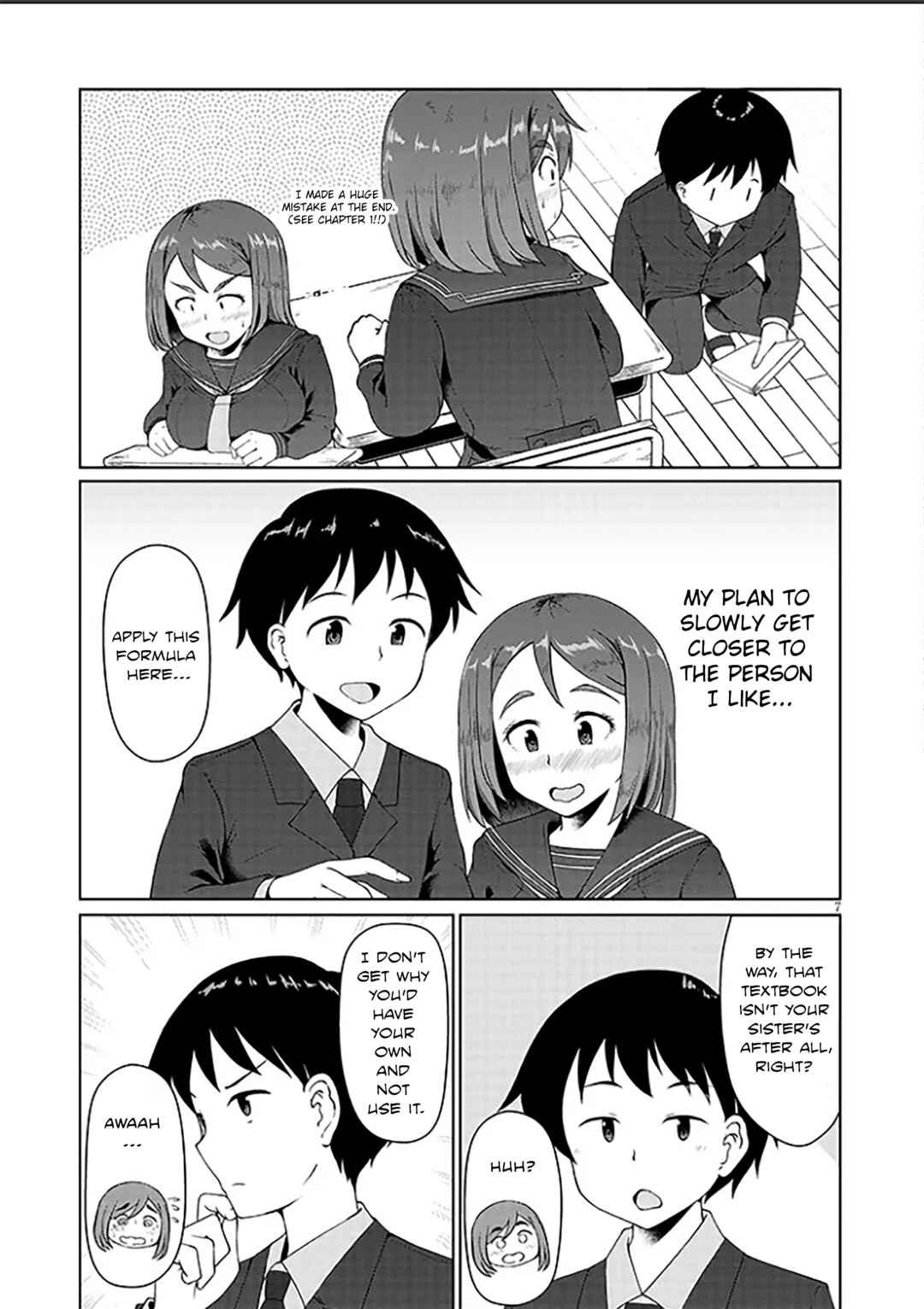 Page 7 Chapter 2 Jimiko na Mitsuba-san ga Boku wo Yuuwaku Suru