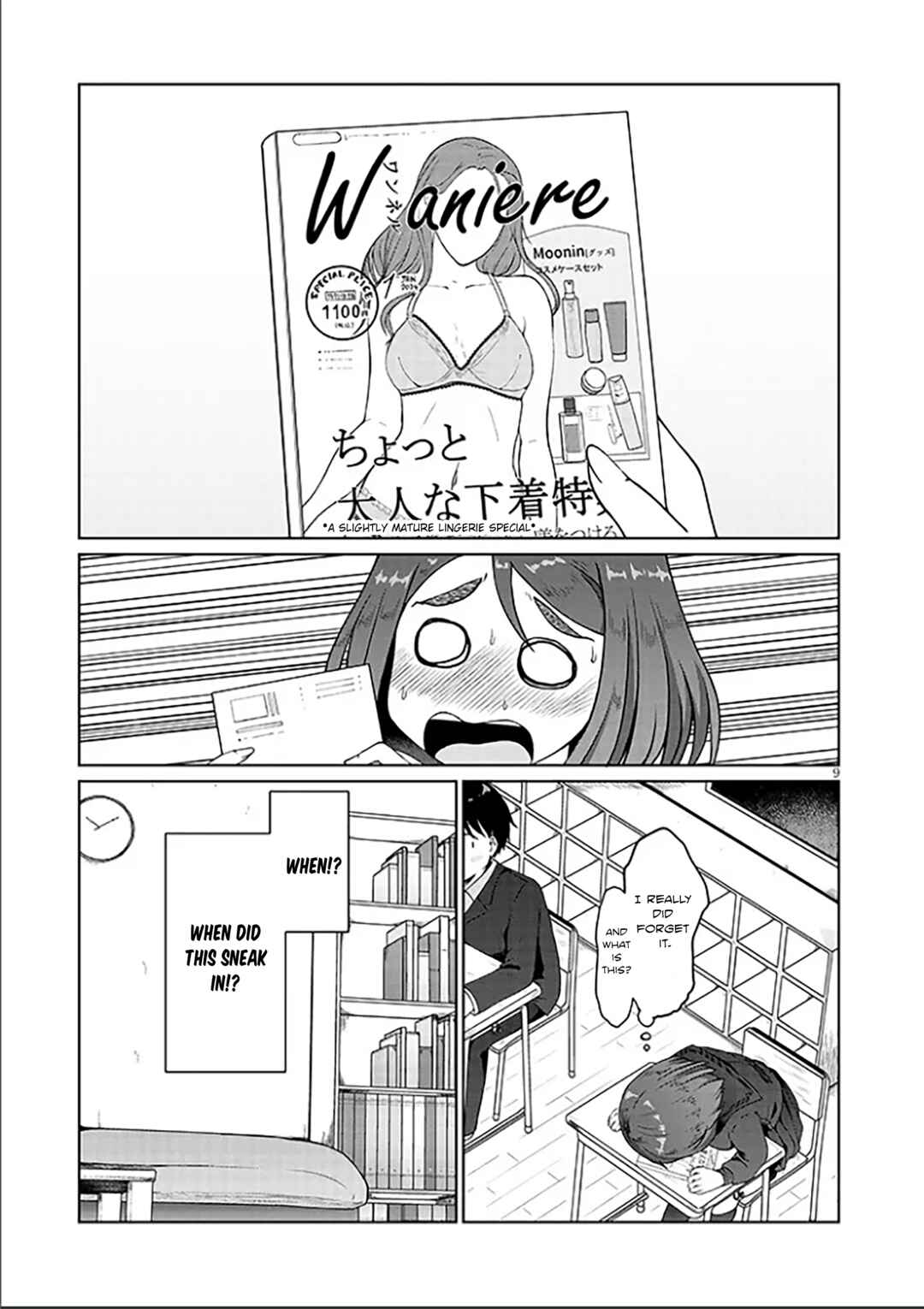 Page 9 Chapter 2 Jimiko na Mitsuba-san ga Boku wo Yuuwaku Suru