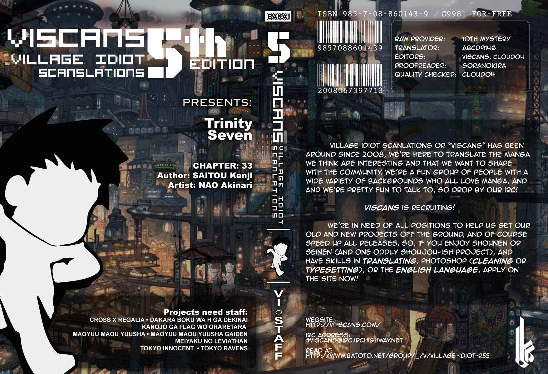 Page 1 Chapter 32 Trinity Seven