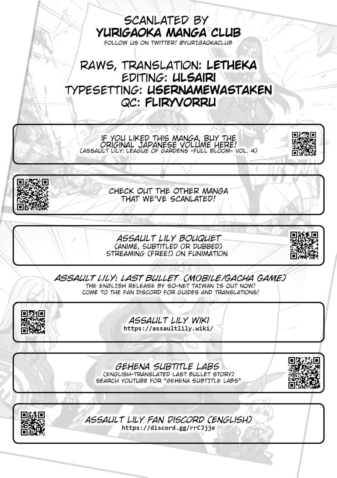 Page 24 Chapter 20 Assault Lily: League of Gardens -full bloom-