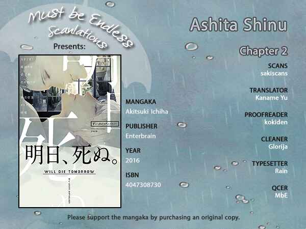 Page 1 Chapter 2 Ashita, Shinu.