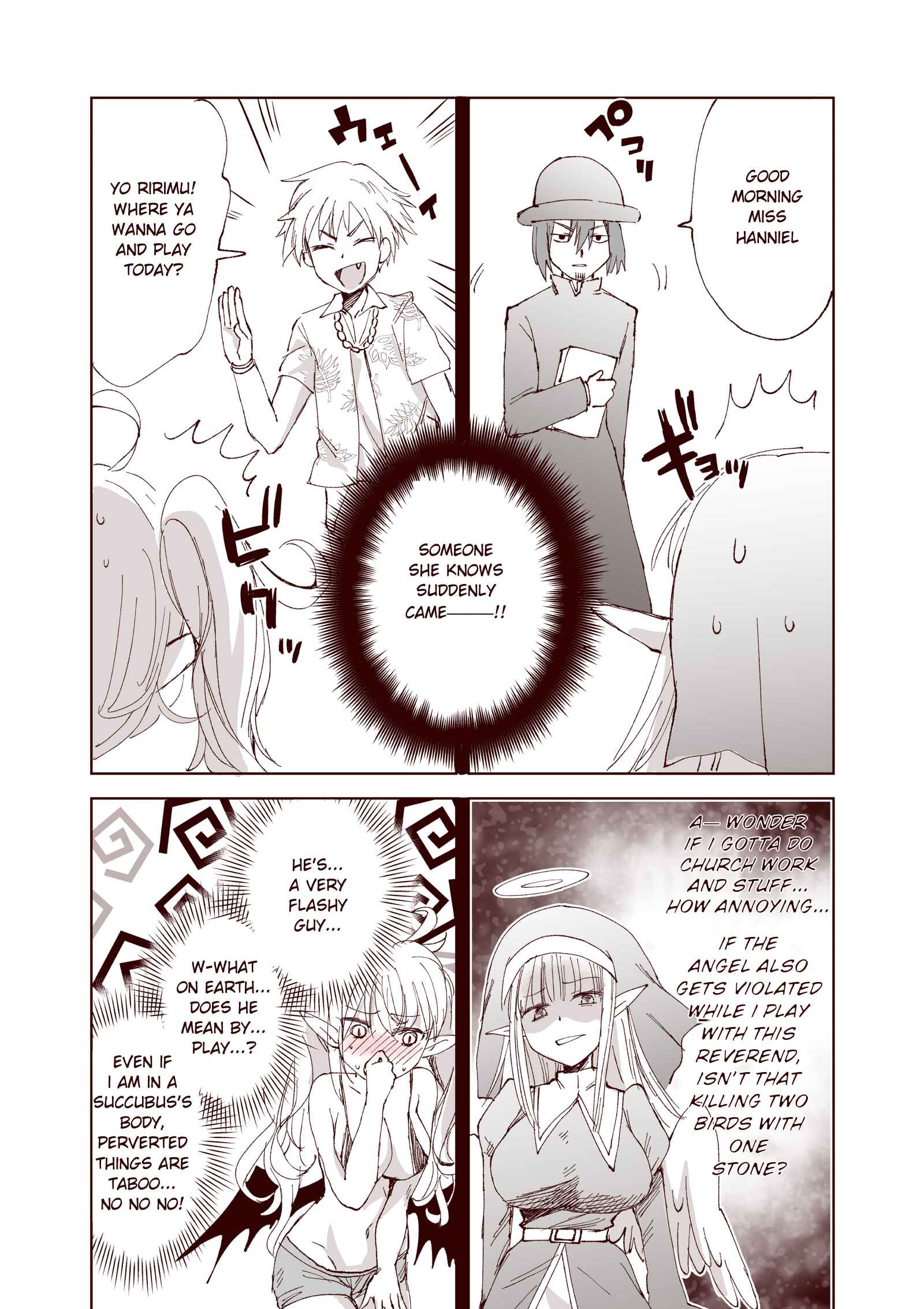 Page 2 Chapter 1 Story of a Succubus and an Angel who swapped bodies
