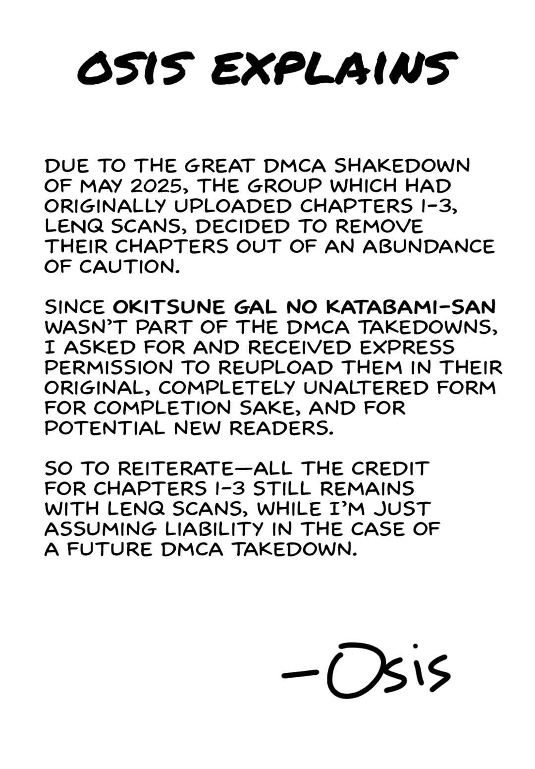 Page 1 Chapter 3 Okitsune Gal Katabami-san