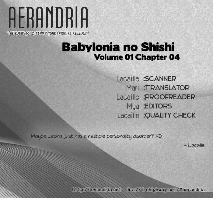 Page 39 Chapter 4 Babylonia no Shishi