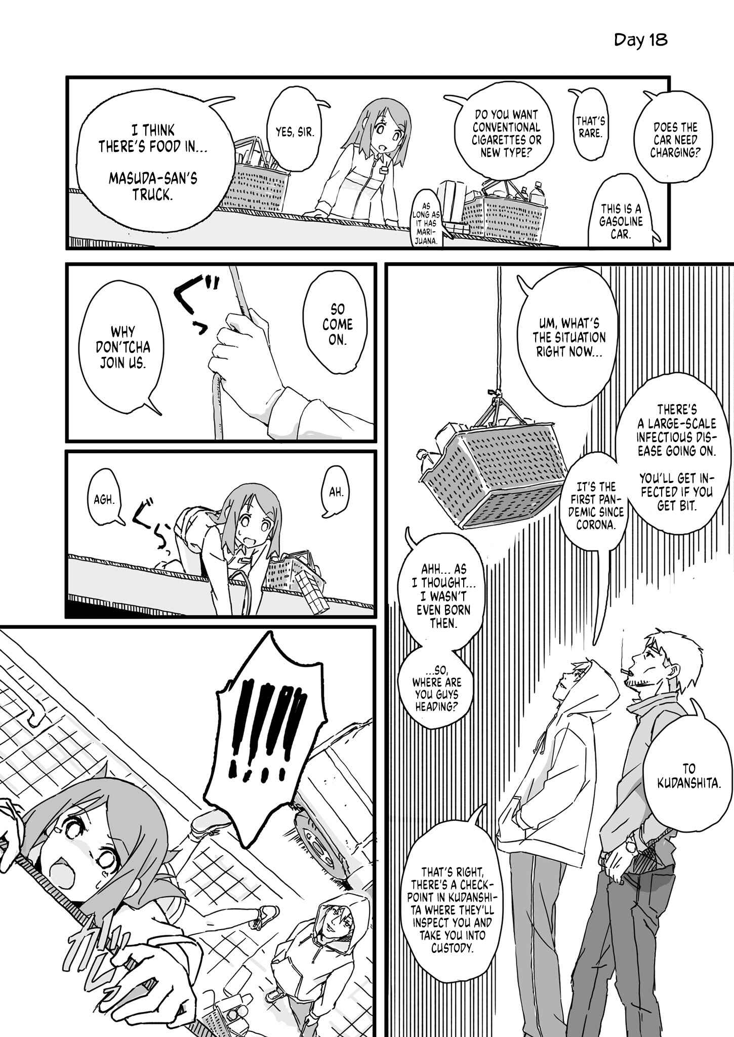 Page 1 Chapter 18 Convenience Store of the Dead ~The Convenience Store Clerk Will Get Rescued in 100 Days~