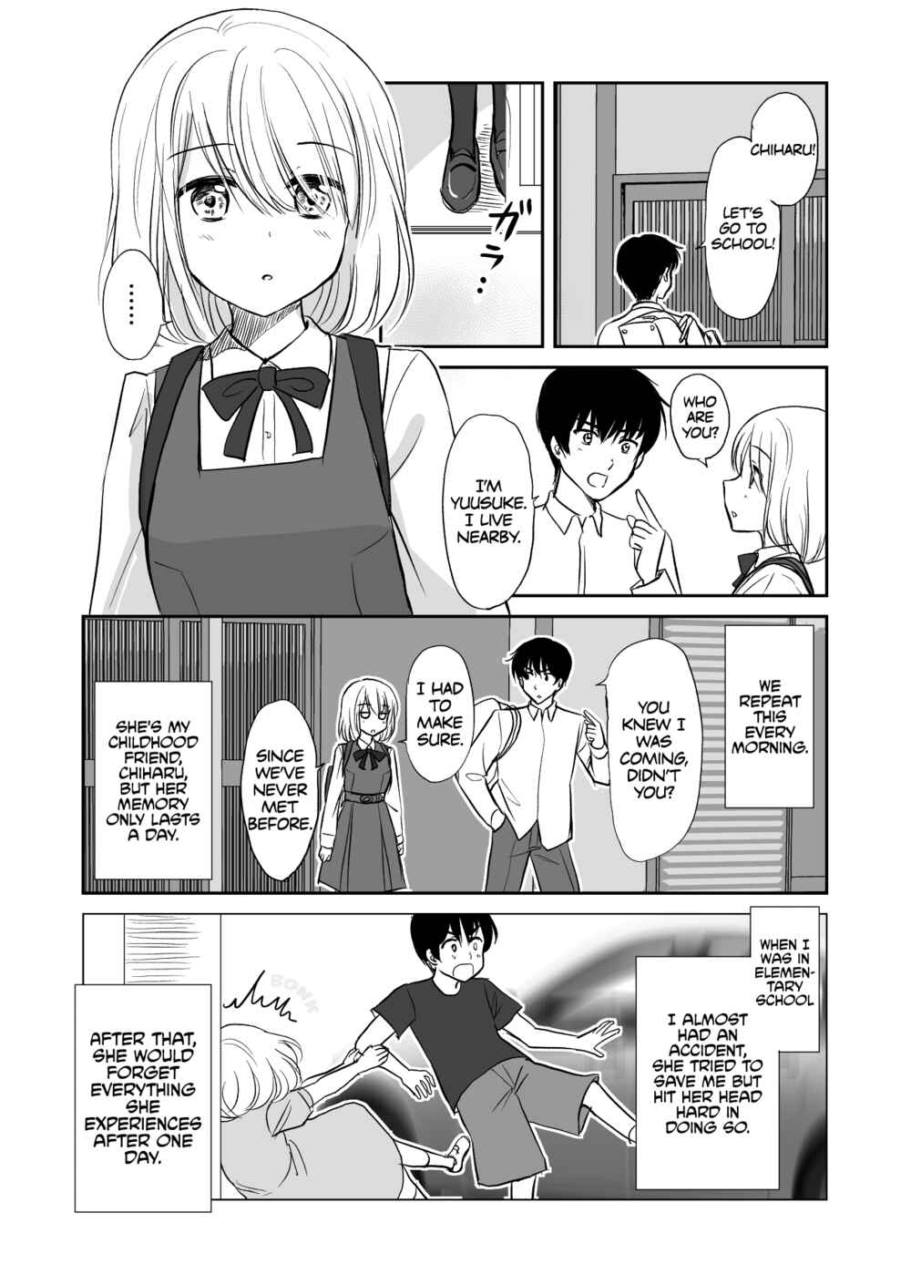 Page 1 Chapter Unknown_eee5 A Childhood Friend Who Has Only One Day of Memory
