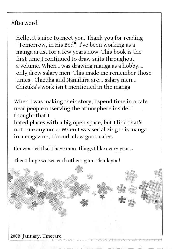 Page 22 Chapter 5 Ashita, Kare no Bed de.