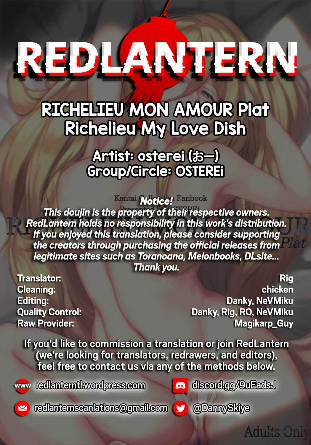 Page 31 Chapter Unknown_2f97 Kantai Collection -KanColle- RICHELIEU MON AMOUR Plat (Doujinshi)