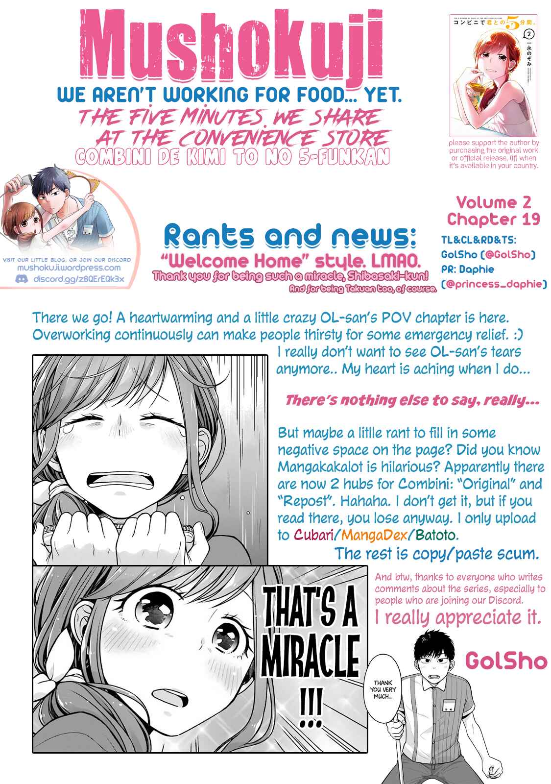 Page 11 Chapter 19 Combini de Kimi to no 5-funkan.