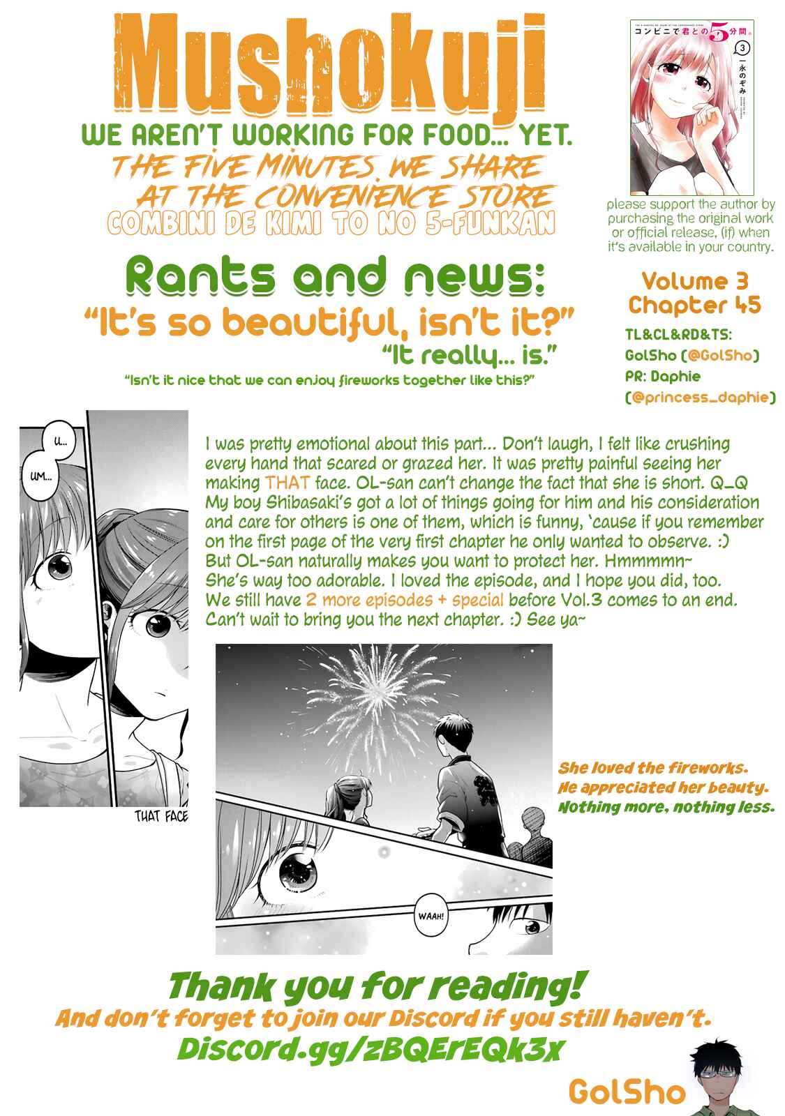 Page 13 Chapter 45 Combini de Kimi to no 5-funkan.