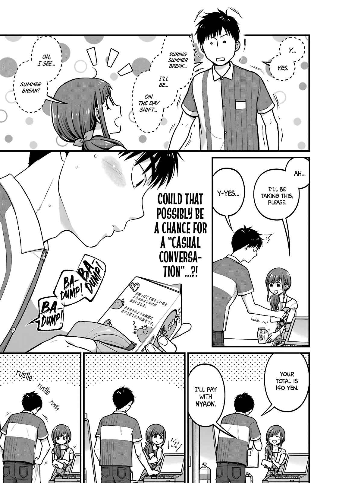 Page 10 Chapter 34 Combini de Kimi to no 5-funkan.