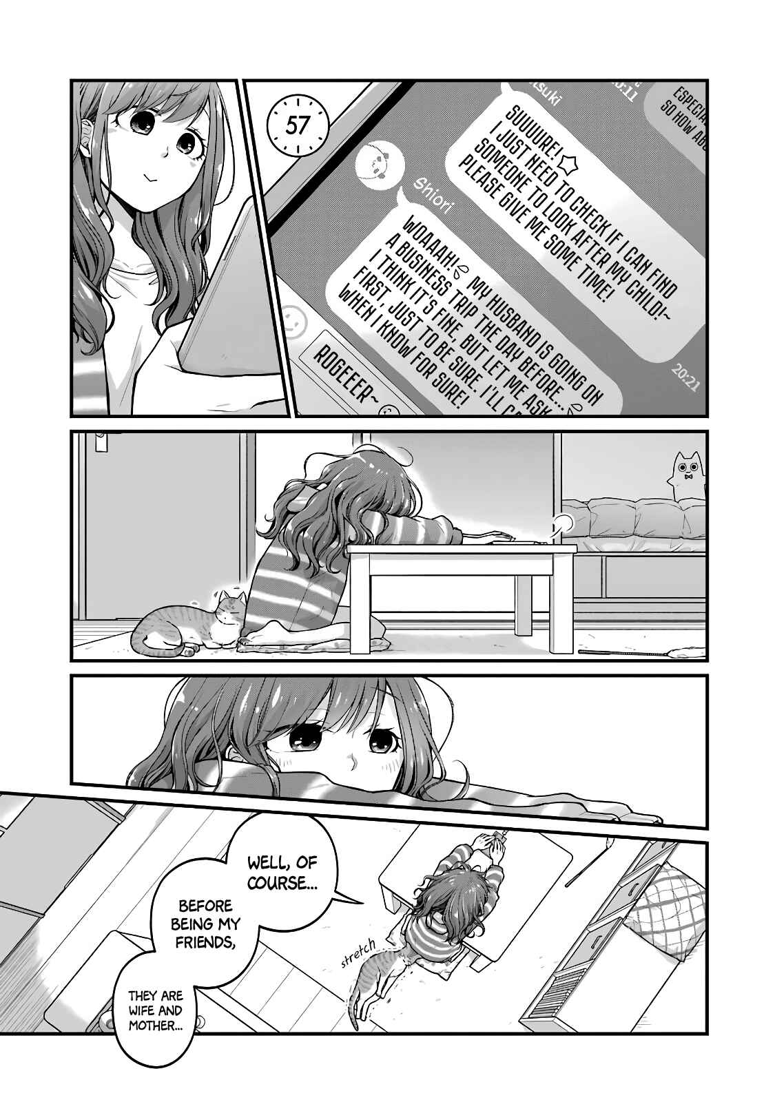 Page 1 Chapter 57 Combini de Kimi to no 5-funkan.