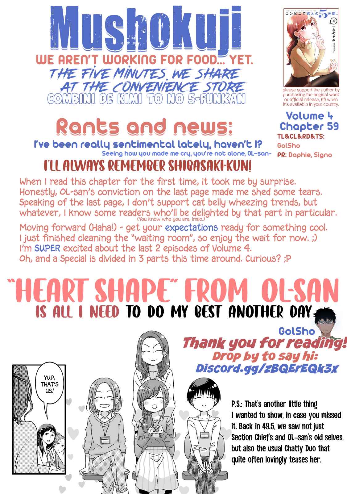 Page 11 Chapter 59 Combini de Kimi to no 5-funkan.