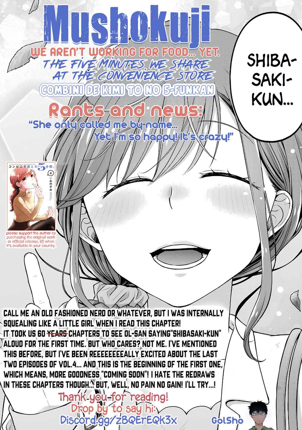 Page 10 Chapter 60 Combini de Kimi to no 5-funkan.